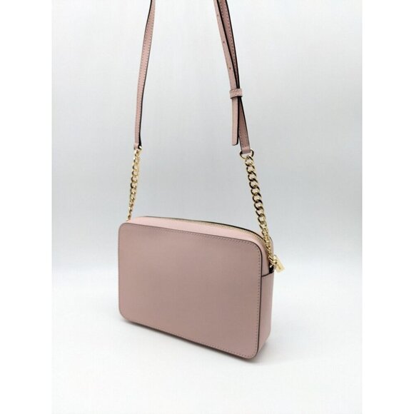 MICHAEL KORS Jet Set East West saffiano faux-leather large crossbody bag - PINK - Picture 7 of 11